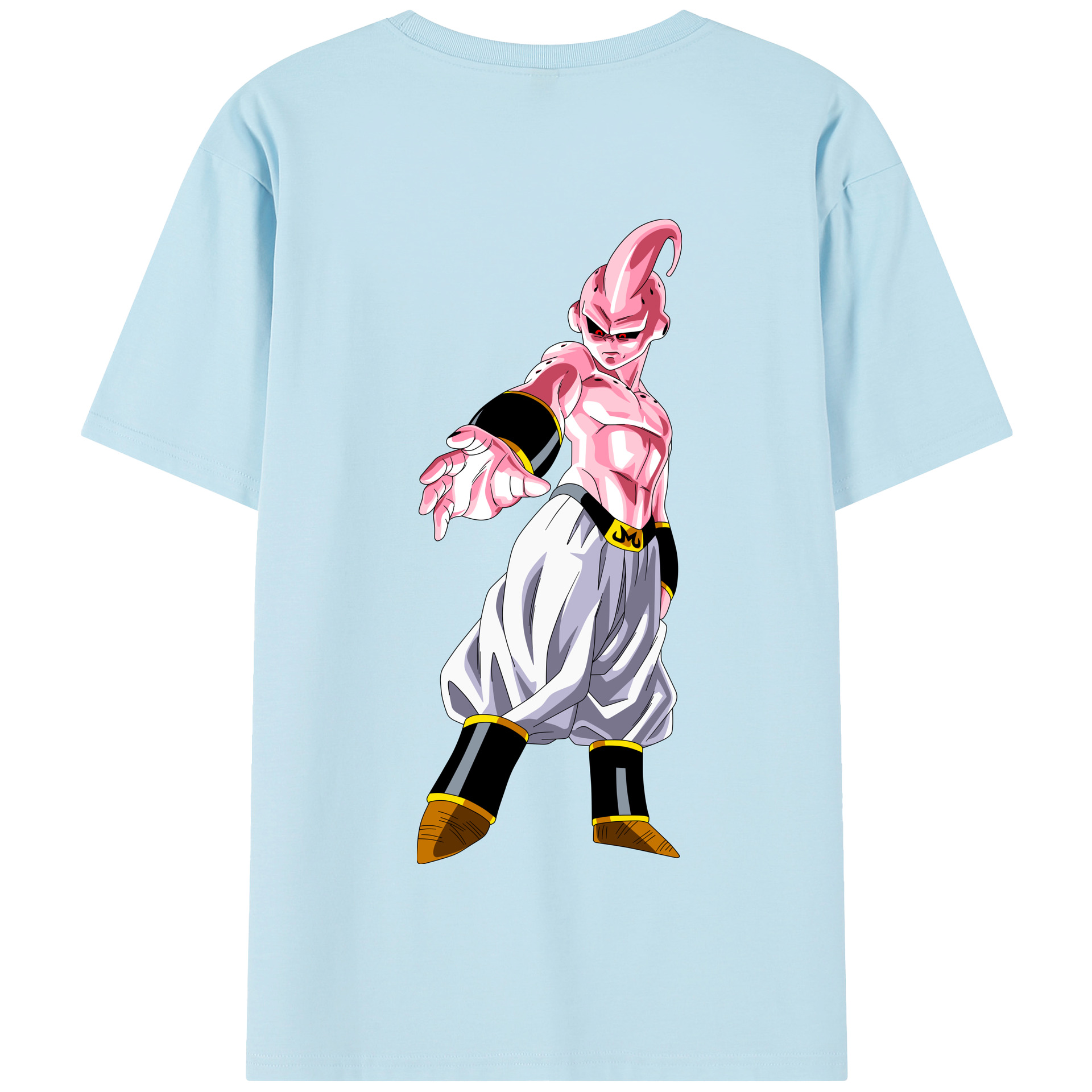 （画像用） ドラゴンボール 魔人ブウ DRAGON BALL Majin Buu 綿100％半袖Tシャツ（背面プリント）